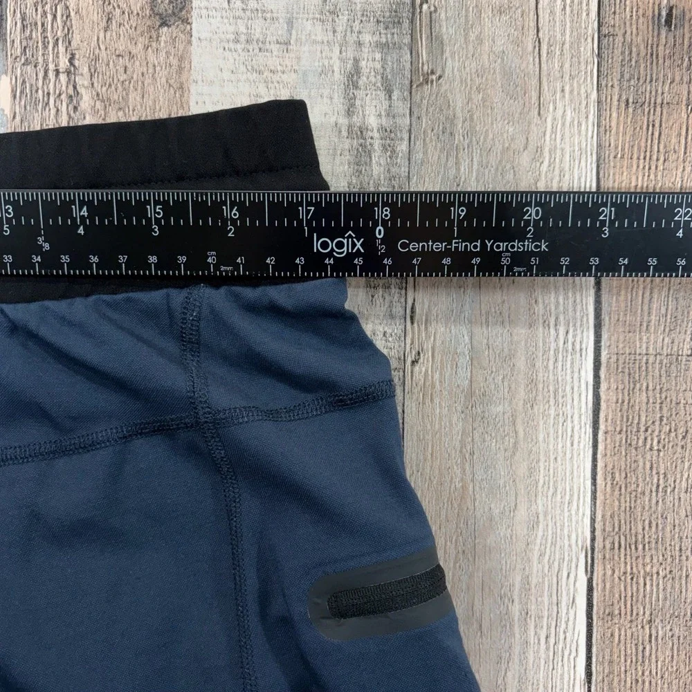 BYLT Premium Jogger Mens XL Navy Blue Zipper Pockets Stretch Athleisure Techwear